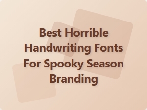 Creepy Calligraphy Perfect for Your Halloween Branding